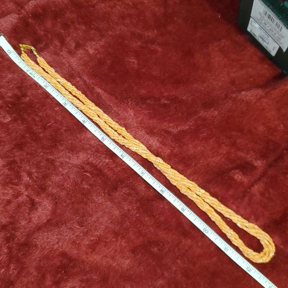 Vintage Natural Angel Skin Peach Coral Beads Necklace & Bracelet 6‎ & 3 Strand - Picture 6 of 12